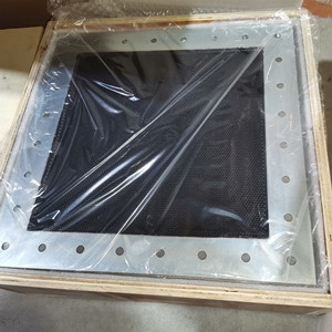 Steel honeycomb waveguide ready for shipment